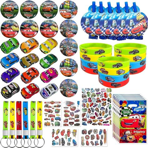 201 Pcs Lightning Mcqueen Birthday Party Supplies For 10 Guests