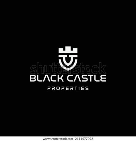 Simple Modern Castle Logo Design Template Stock Vector Royalty Free