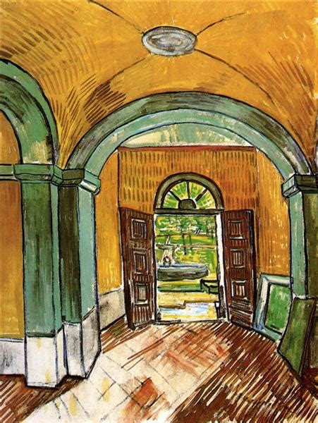 The Entrance Hall Of Saint Paul Hospital 1889 Vincent Van Gogh