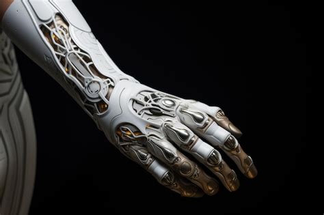 Premium AI Image | Bionic prosthetic arm close up