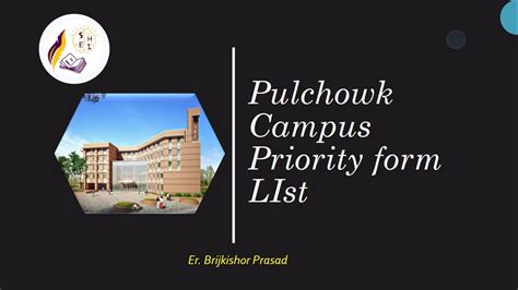 IOE Pulchowk Campus 1st Phase Priority Form List Correction Notice