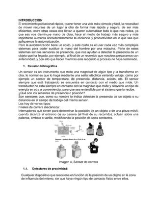 Sensores De Presencia Proximidad Pdf