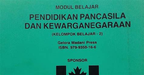 Nu Eco Religion Center Modul Pendidikan Pancasila Canada Fund Canada