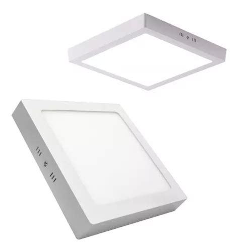 Panel Led 24w Cuadrado Sobreponer Luz Blanca O Calida Certif