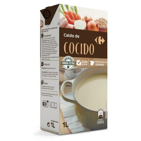 Caldo De Cocido Carrefour Sin Gluten 1 L Supermercado Online Carrefour