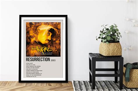 Tupac Resurrection Album Cover Canvas Art | Canvas Prints AU