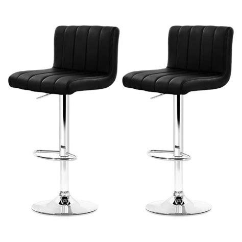 Lana Leather Bar Stool Swivel Set Of 2 Black Bar Stool Home Reviews On Judge Me