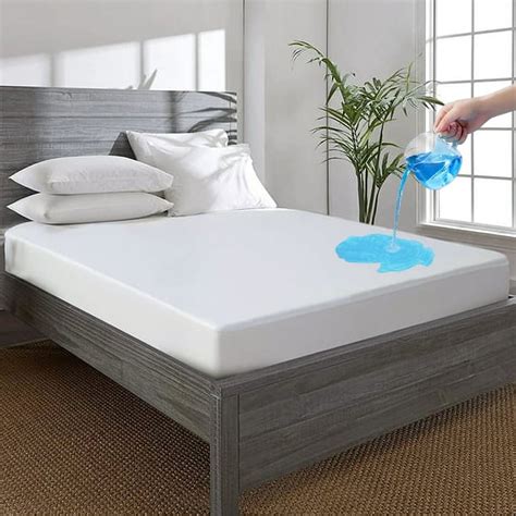 Jml Waterproof Mattress Protector Queen Breathable Soft Microfiber Fitted White