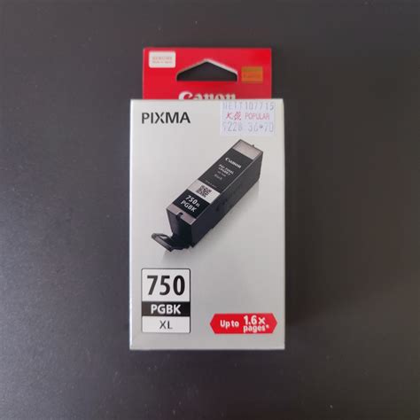 Canon Pixma Black Ink Cartridge PGI 750 CMYK PGI 751 Computers Tech