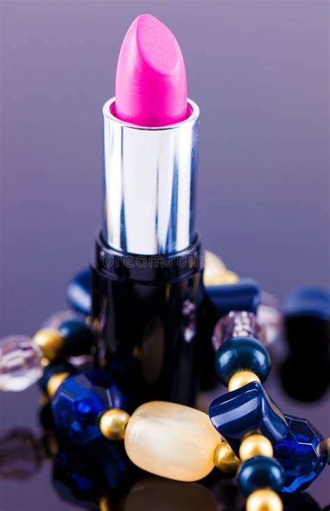 Hot Pink Lipstick Stock Image Image Of Bright Lipstick