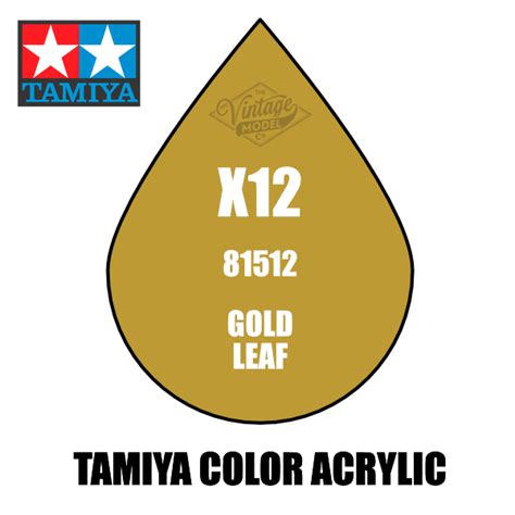 Tamiya Mini X 12 Gold Leaf 10ml Acrylic Paint