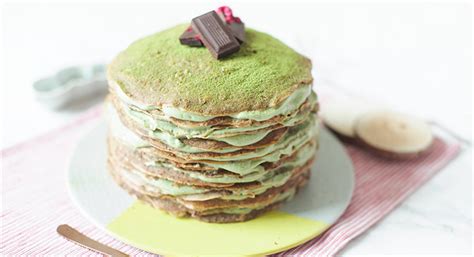 Vegan Gluten Free Matcha Crepe Cake The Floral Vegan