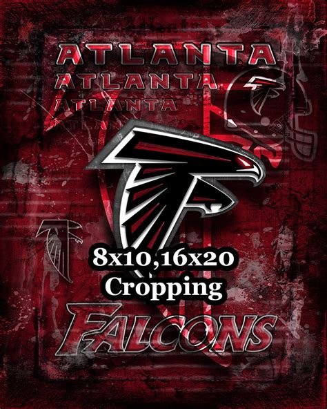 Atlanta Falcons Football Poster, Atlanta Falcons Gift, Atlanta Falcons ...