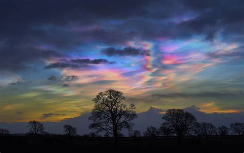 UK weather: These rainbow Nacreous clouds are beautifully haunting
