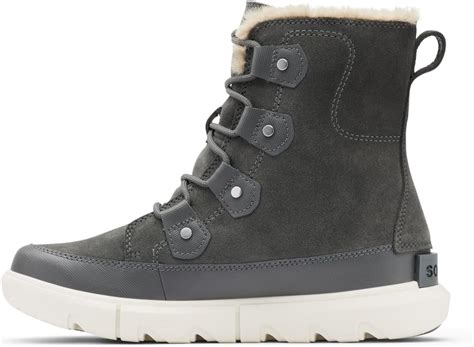 SOREL Women S Explorer II Joan Faux Fur Waterproof Boot Grill Fawn