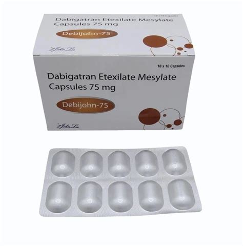 75 Mg Dabigatran Etexilate Mesylate Capsules At Rs 1600box Ballard