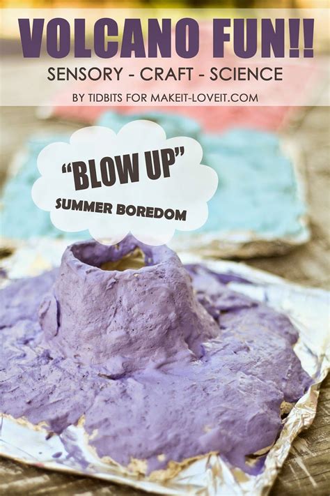 Make Your Own Volcano Sensory Craft And Science Make It And Love It