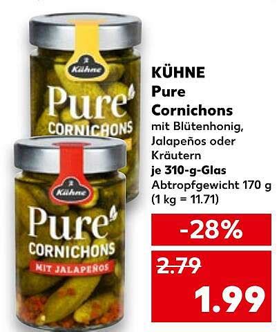 Kühne Pure Cornichons Angebot bei Kaufland