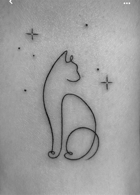 Simple Cat Tattoo Cute Cat Tattoo Cute Tiny Tattoos Pretty Tattoos