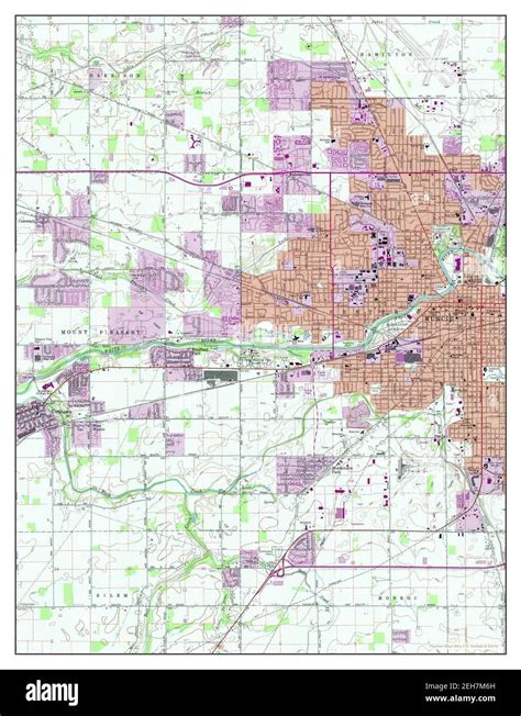 Muncie West Indiana Map 1992 1 24000 United States Of America By Timeless Maps Data U S