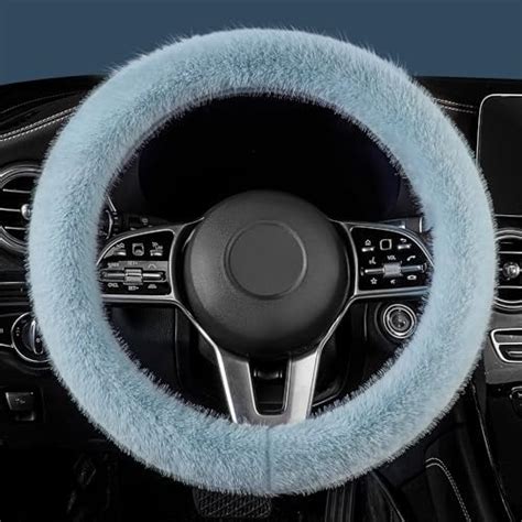 Amazon Lacdl Fuzzy Winter Steering Wheel Covers For Women Warm