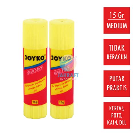 Jual Pcs Glue Stick Gr Lem Kertas Putar Joyko Gram Gr Sedang