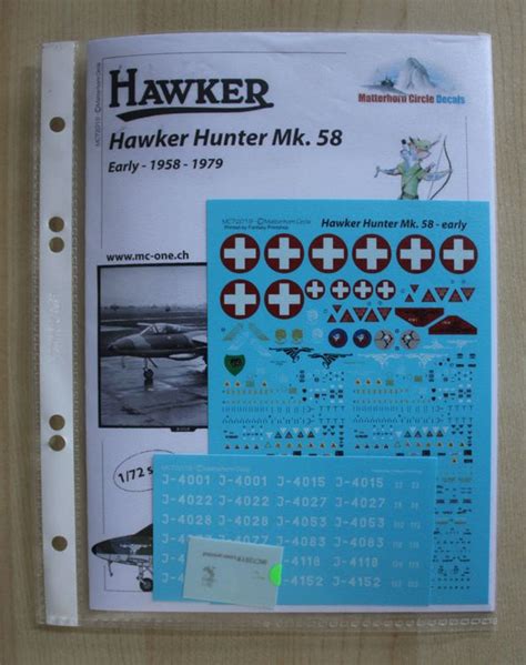 Set Hawker Hunter Plus Decals Hunter Swiss Af Kaufen Auf Ricardo