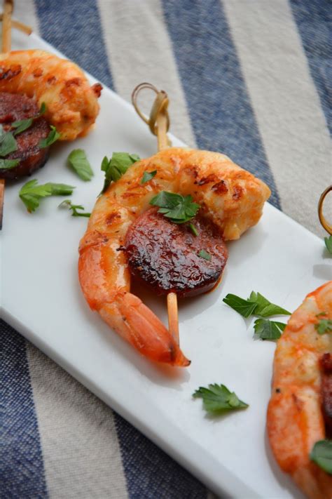 Chic Chic Chocolat Brochettes de gambas et chorizo pour l apéritif