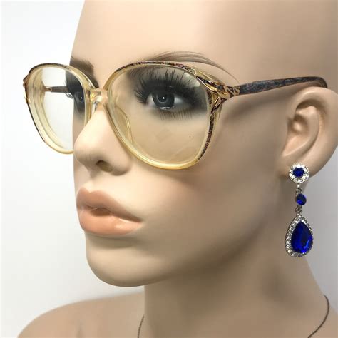 Vintage Gwynns Lilac Eyeglasses Glasses Frame Clear Multicolour Square Used Eyeglass Frames