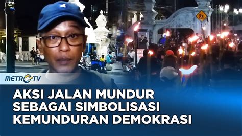 Berita Pemilu Aksi Jalan Mundur Sebagai Simbolisasi Kemunduran