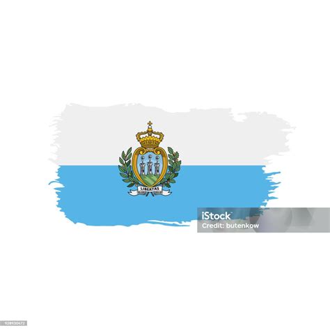 Vetores De Bandeira De San Marino Ilustração Vetorial E Mais Imagens De