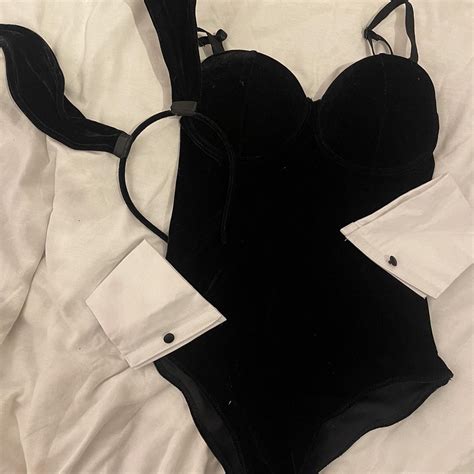 Ann Summers Women S Black And White Fancy Dress Depop