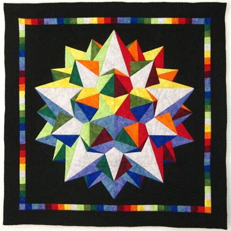 Dodekula Kunstquilt Steppmuster Bunte Steppdecken