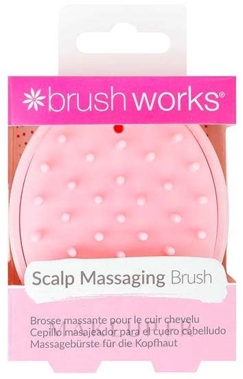 Brushworks Scalp Massager Brush Brosse De Massage Pour Cuir Chevelu Rose Makeup Fr