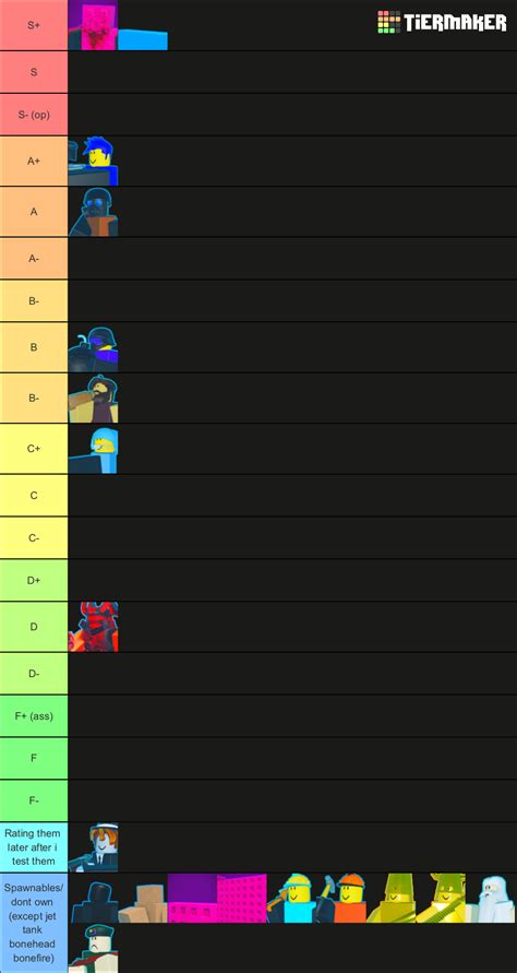 The Battle Bricks Friendly Units Royal Flush Tier List Community