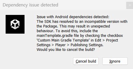 Unity Build Error Sdk Incompatible With The Package How Do I