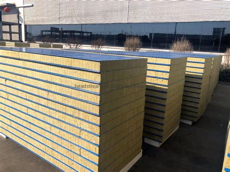 Mm Mm Mm Rock Wool Glass Wool Sandwich Panel For Prefab House