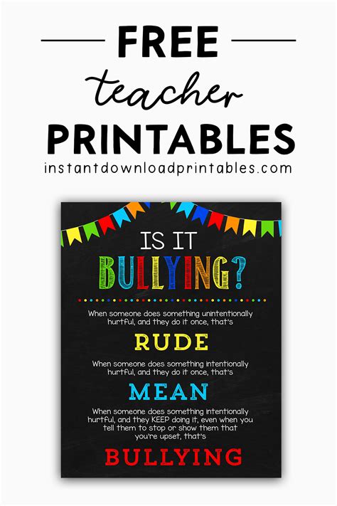 Free Teacher Decor Classroom Signs Chalkboard Printables - Instant ...