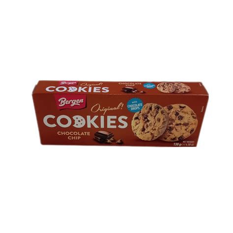 Galletas Dulces Con Chispas De Chocolate Bergen 130 G 4 58 Oz