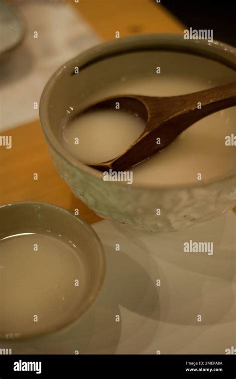 South Korea, Seoul, Korean alcohol, Makgeolli Stock Photo - Alamy