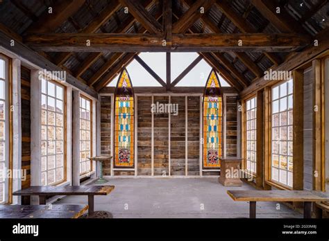 Abandoned Church Of The Nelson Ghost Town At Nevada Stock Photo Alamy