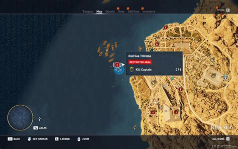 Assassins Creed Origins Guide And Walkthrough Red Sea Trireme Location