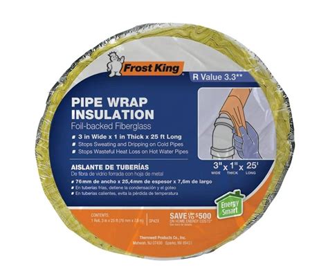 Pipe Wrap Insulation Foil Backed Fiberglass