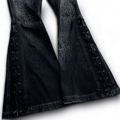 Yahoo S Tornado Mart Archive Lace Up Flared Denim