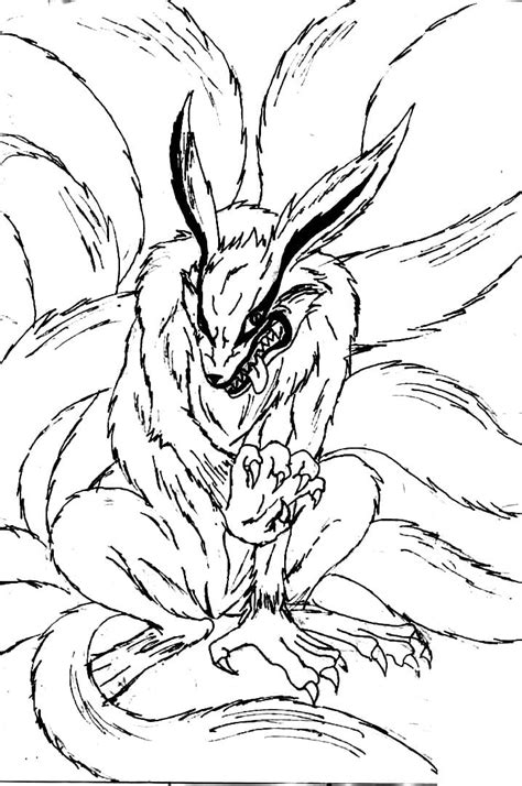 Kurama Coloring Page Martariona