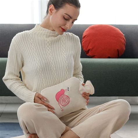 Samply Transparent Hot Water Bottle Liter Water Bag With Cute