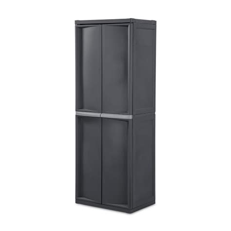 Sterilite 4 Shelf Cabinet Heavy Duty And Easy To Assemble Plastic