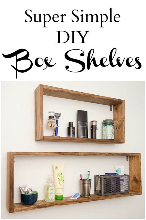 Stylish and Versatile DIY Box Shelves