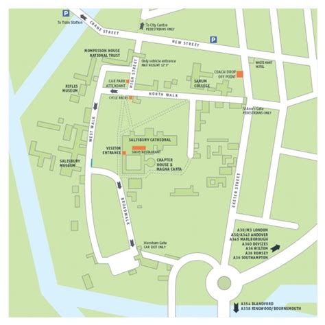 Salisbury Cathedral Map