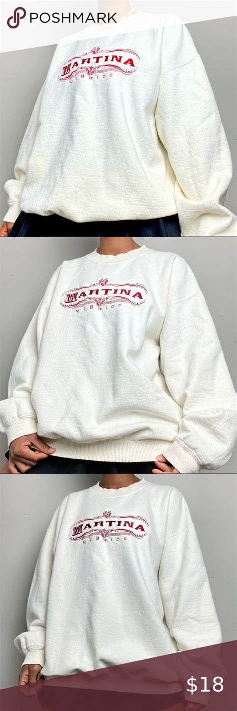 Martina Mcbride White Crewneck Sweatshirt By Gildan White Crewneck Sweatshirt White Crewneck